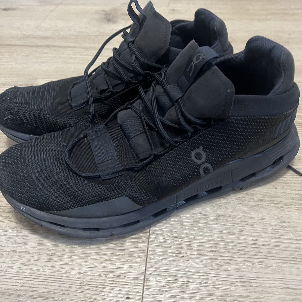 OnCloud CloudNova Running Sneakers 26.99822 Black Eclipse‎ Men's Size 11.5 - Picture 2 of 9